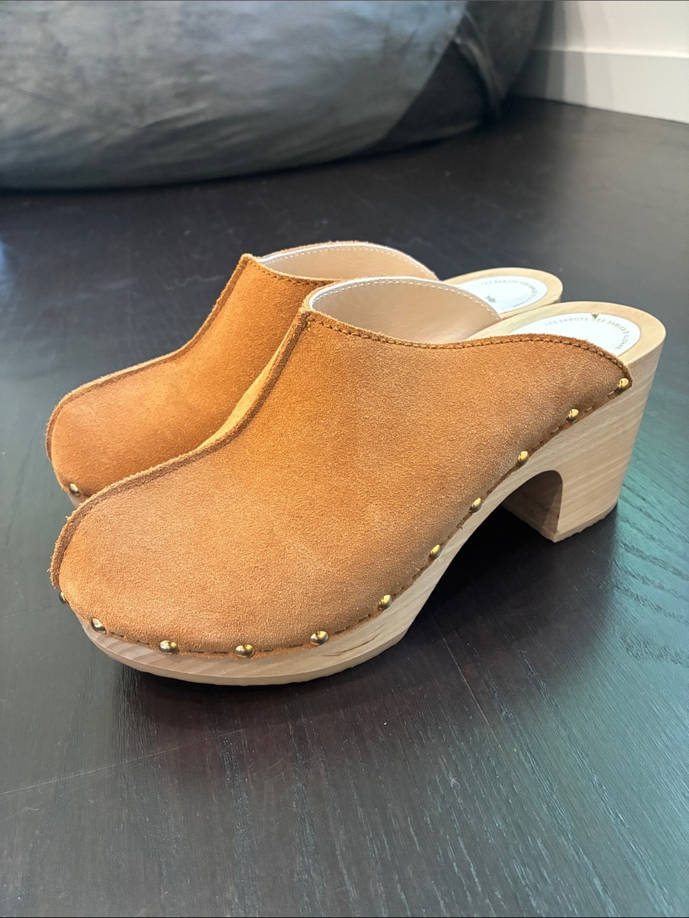 Women’s YouYou Tan Suede Slip-On Mules Size 39